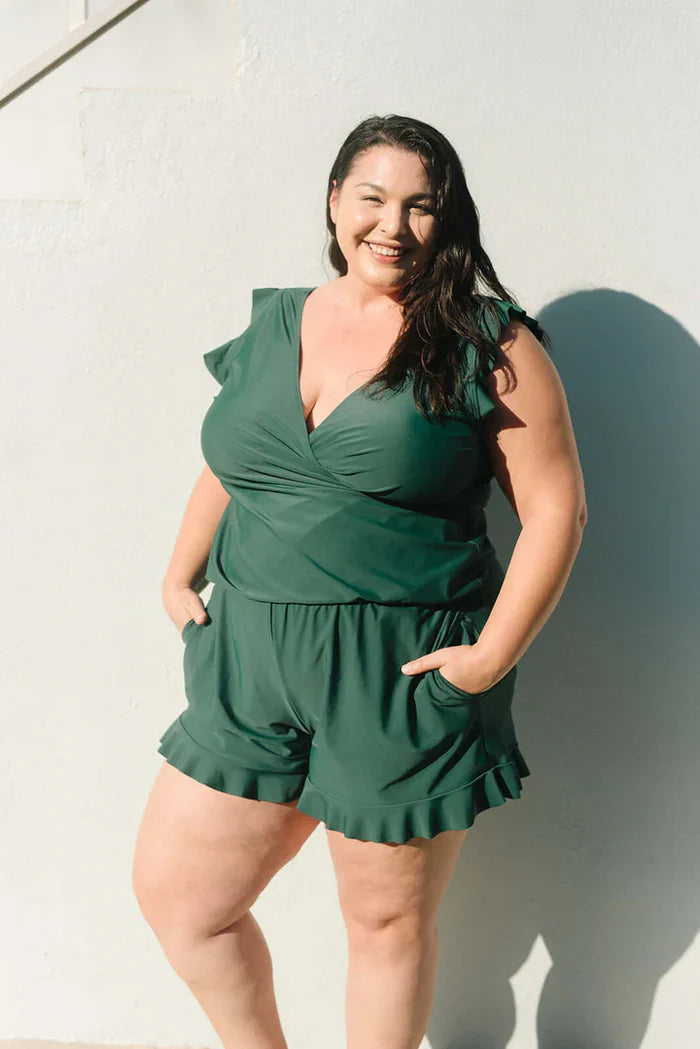 Swim Romper Built-in-Bra - DreamShe