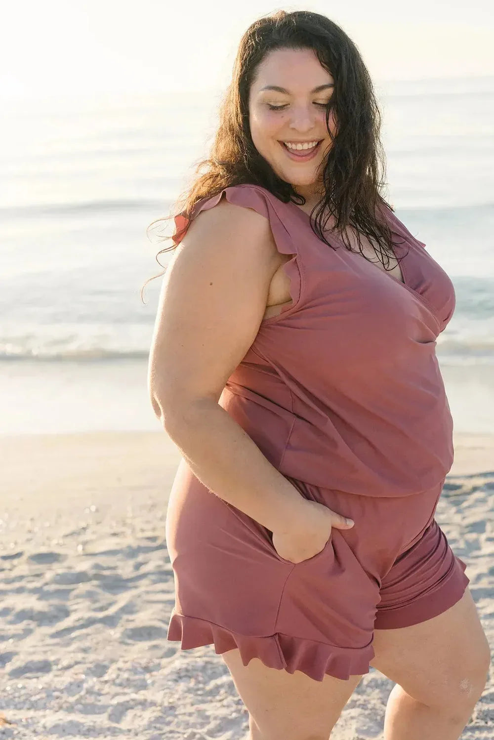Swim Romper Built-in-Bra - DreamShe