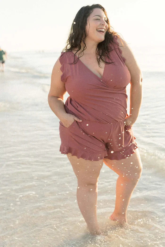 Swim Romper Built-in-Bra - DreamShe